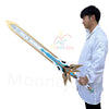 Monenjoy　原神 ファルカ　狼の武勲詩 コスプレ道具　レプリカ　130cm　木材質　ファルカモチーフ 両手剣　イベント舞台対応 MONENJOY