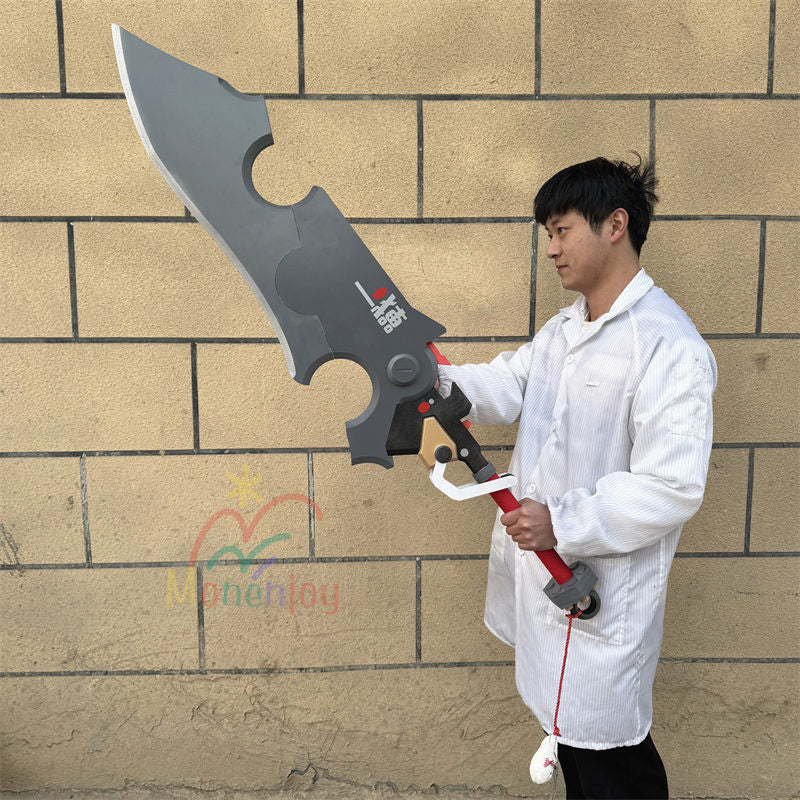 Monenjoy ゼンゼロ ザオ　コスプレ道具　照　武器モデル　ゼンレスゾーンゼロ　1.2ｍと1.4ｍ　モチーフ武器  斧・長剣変形 EVA+木質