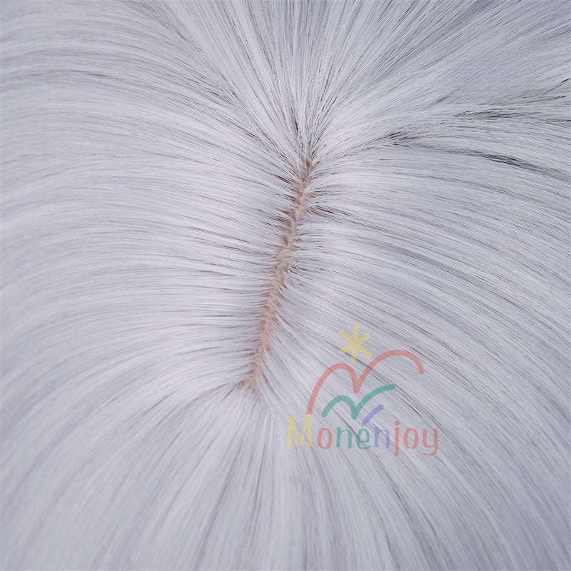 Monenjoy 魔法少女ノ魔女裁判　桜羽 エマ　 かつら　34cm　少女　囚人番号658　コスプレ　ふんわり　自然感　まのさば ウィッグ　鬘　コスプレ道具