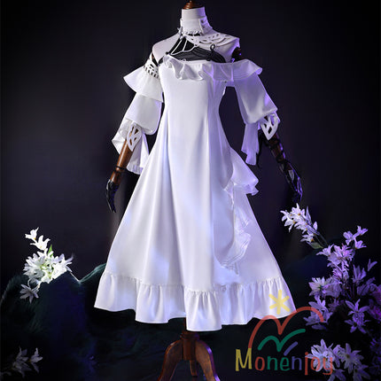 Monenjoy　鳴潮　フローヴァ　白色　洋服　ワンピース　コスプレ衣装　ワンピース　礼服　コスチューム　イベント