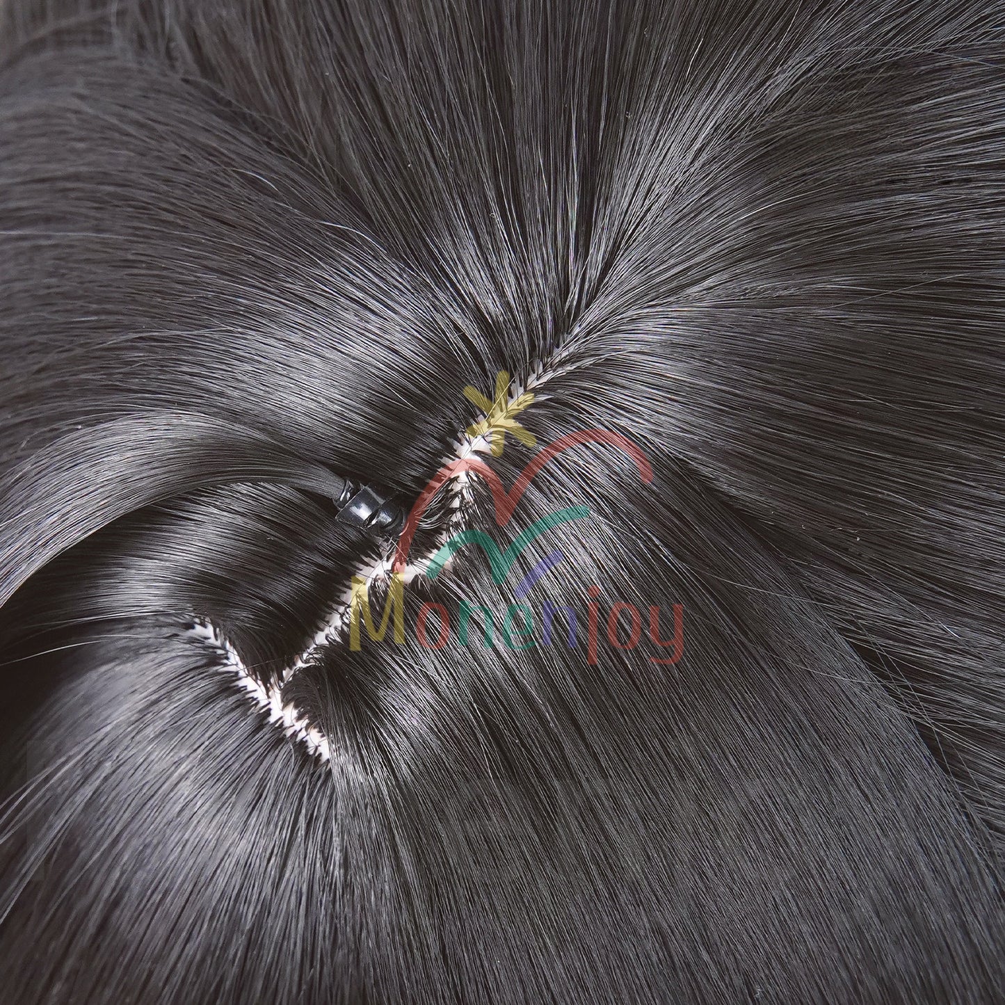 Monenjoy　アークナイツ　エンドフィールド　 チェン・センユー　 ウィッグ　長83cm　カツラ　コスプレ道具　耐熱ウィッグ MONENJOY