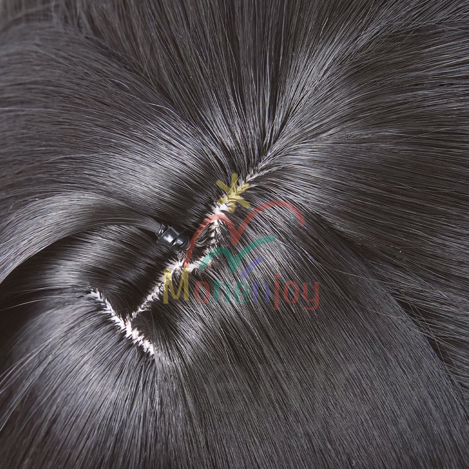 Monenjoy　アークナイツ　エンドフィールド　 チェン・センユー　 ウィッグ　長83cm　カツラ　コスプレ道具　耐熱ウィッグ MONENJOY