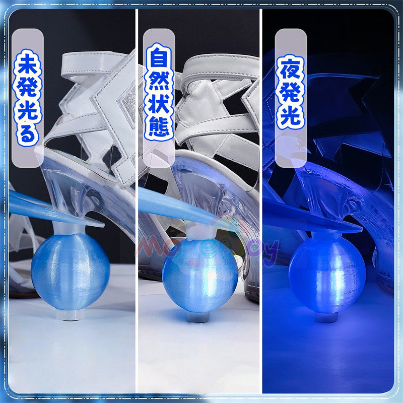 Monenjoy　原神 コロンビーナ 少女　サンダル　コスプレ道具　シューズ　靴　発光番