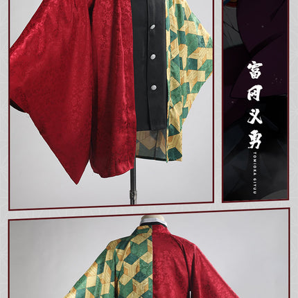 Monenjoy　鬼滅の刃　炭治郎　ケープ　羽織　杏寿郎　カナヲ　我妻善逸　冨岡義勇　胡蝶しのぶ　耀哉　ジャカード織り　コスプレ衣装　羽織　柱　浴衣　部着兼用　コスプレ 　変装　クリスマス　ハロウィン