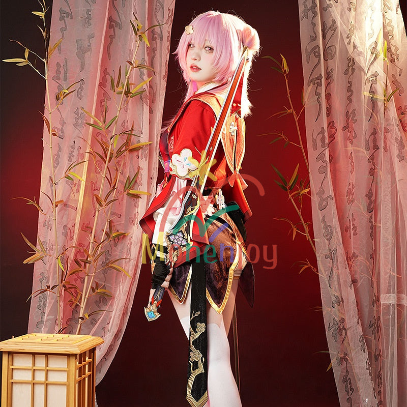 「在庫限り」Monenjoy 崩壊スターレイル 三月なのか（巡狩）　長夜月コスプレ衣装　イベント 崩壊スタレ　舞台服　剣士服　ハロウィン