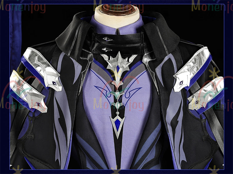 Monenjoy　原神 フリンズ　コスプレ衣装　Genshin　ライトキーパー　雷元素　 初期衣装—夜想曲　闇影と灯り　 コスチューム　ナド・クライ　