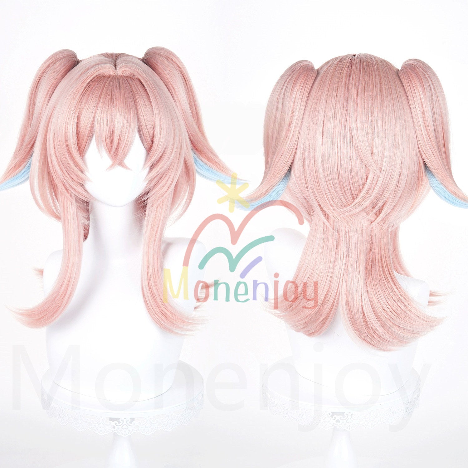 Monenjoy 原神 リンネア ウィッグ カツラ コスプレ道具 付け毛の