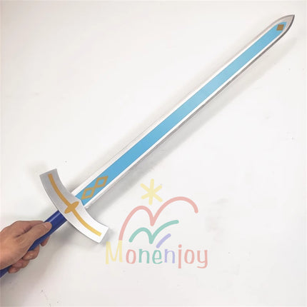 Monenjoy Genshin Impact Traveler One-Handed Sword Cosplay Prop Wooden Traveler Weapon Model GS1438