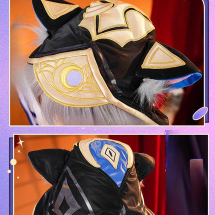 Monenjoy 崩壊スターレイル サフェル コスプレ衣装　コスチューム　セファリア Cifera 腿カバー付　尻尾付　豪華アクセサリー　GS1218 - Monenjoy