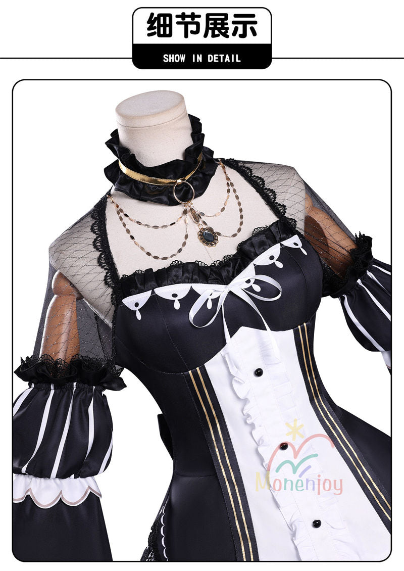 Monenjoy　魔法少女ノ魔女裁判　佐伯ミリア　コスプレ衣装　囚人番号663　ウィッグ追加可能　コスチューム