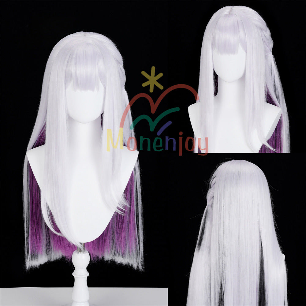 Monenjoy　崩壊スターレイル　 虚照　ウィッグ　70cm　すてら　カツラ　新惑星　自然感　耐熱ウィッグ　二相楽園」仮装 MONENJOY