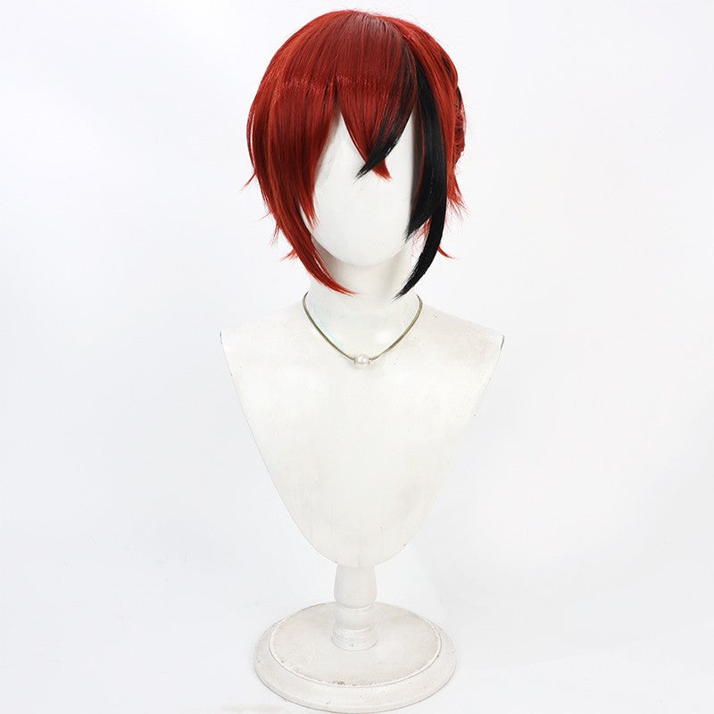 Monenjoy ディズニーツイステッドワンダーランド リドル コスプレウィッグRiddle リアル  鬘　 ツイステ 　カツラ　イベント 耐熱 ヘアアイロンOK