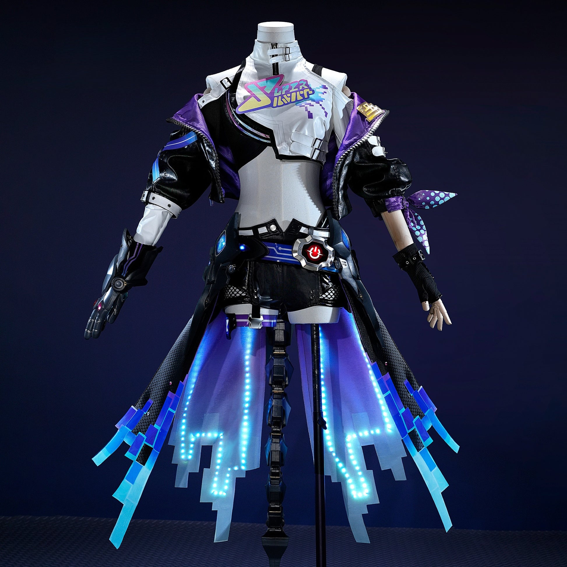 Monenjoy 崩壊スターレイル 銀狼 新Ver　二相楽園 愉悦銀狼 コスプレ衣装 金属製パーツ 舞台服 Monenjoy