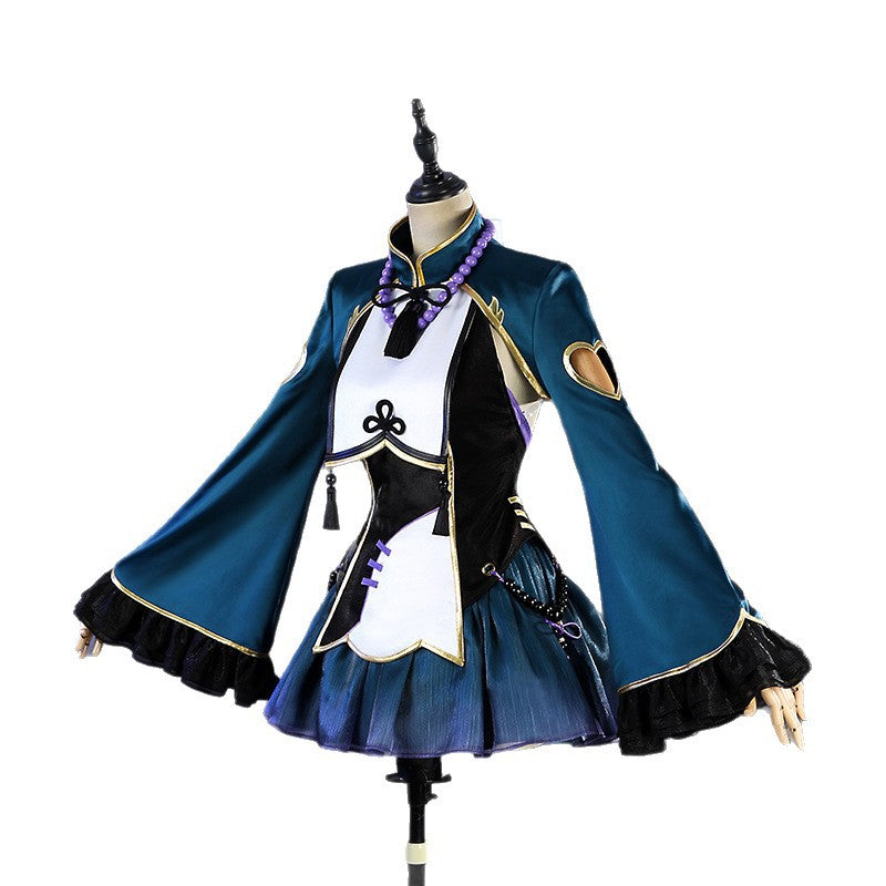 Monenjoy　初音ミク　キョンシー コスプレ衣装　マジカルミライ 妖しげで可憐なキョンシーVer.　コスチューム　イベント　髪飾り付