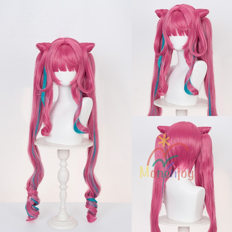 Monenjoy　アークナイツ：エンドフィールド　イヴォンヌ　ウィッグ　85cm　かつら　コスプレ道具　