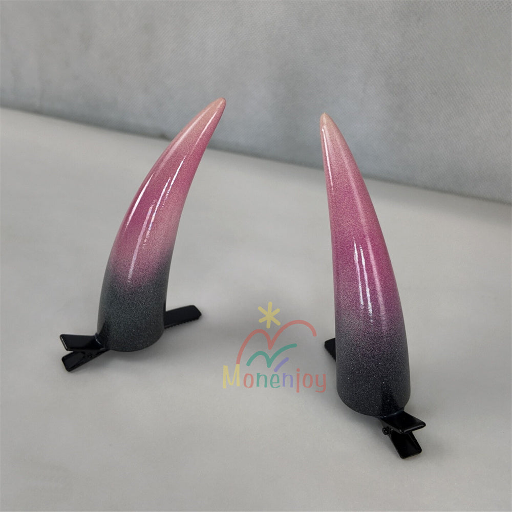 Monenjoy　超かぐや姫！ 駒沢 乃依（こまざわ のい） 角　悪魔の角　10cm　アクセサリー　ヘアアクセサ　髪飾　おもちゃ　コスプレ道具 MONENJOY