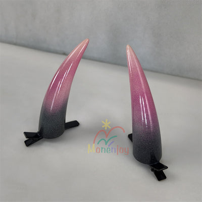 Monenjoy　超かぐや姫！ 駒沢 乃依（こまざわ のい） 角　悪魔の角　10cm　アクセサリー　ヘアアクセサ　髪飾　おもちゃ　コスプレ道具 MONENJOY