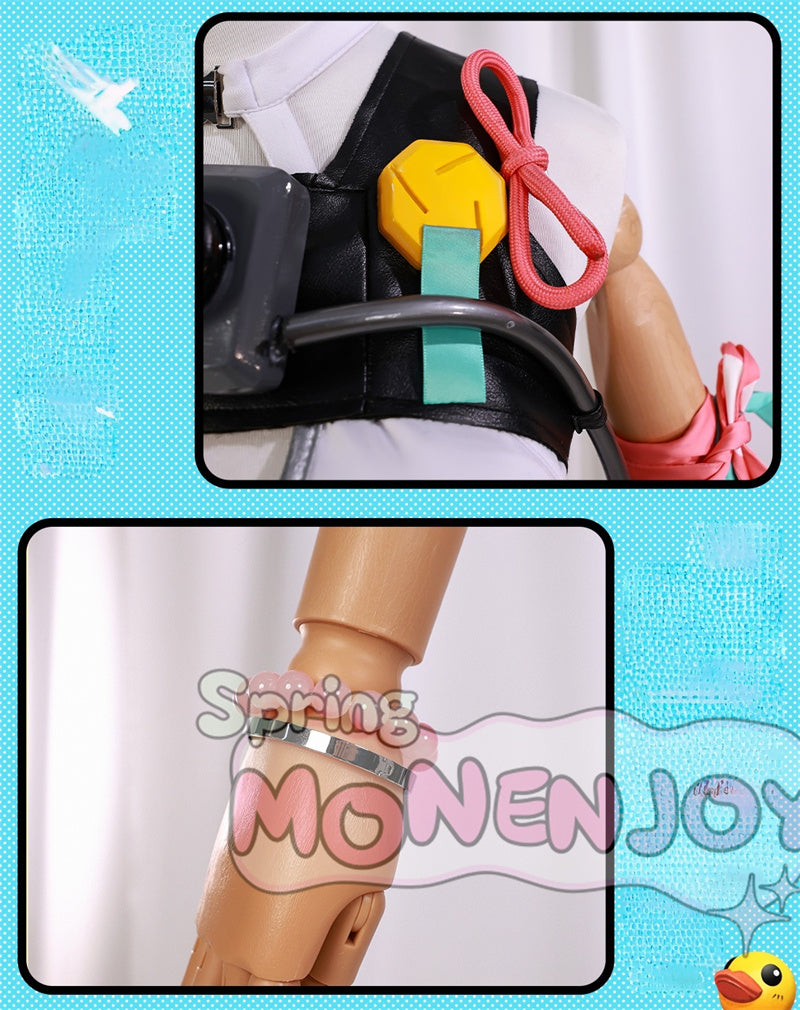 Monenjoy  ゼンレスゾーンゼロ　浮波柚葉 水着 コスチューム　晴天の化け狸　3d樹脂製パーツ＋鞄付　ゼンゼロ/ZZZ　コスプレ衣装