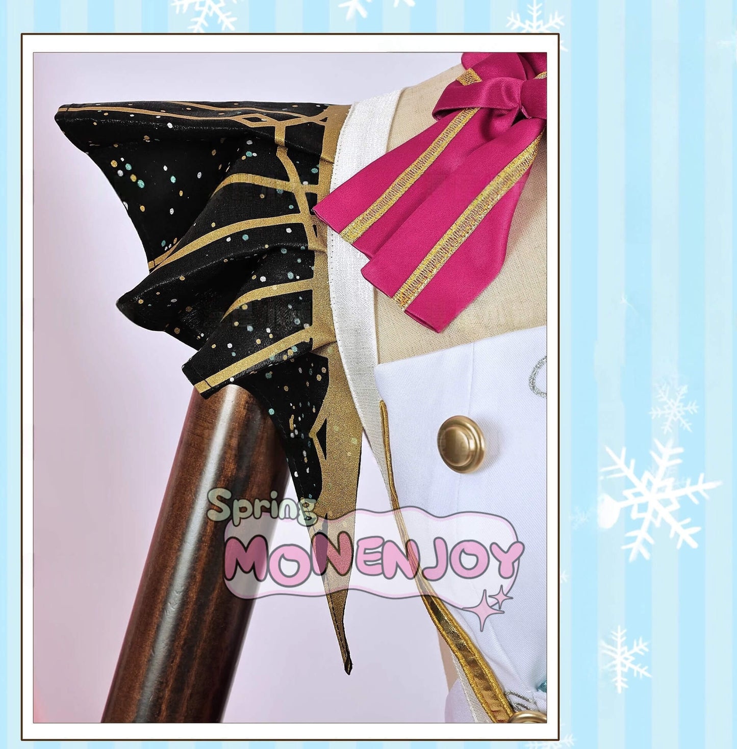 Monenjoy 原神 Escoffier エスコフィエ コスプレ衣装　3d樹脂尻尾付　イベント　絢爛のフレーバー　Genshin Impact　コスチュームGS1426　 - Monenjoy