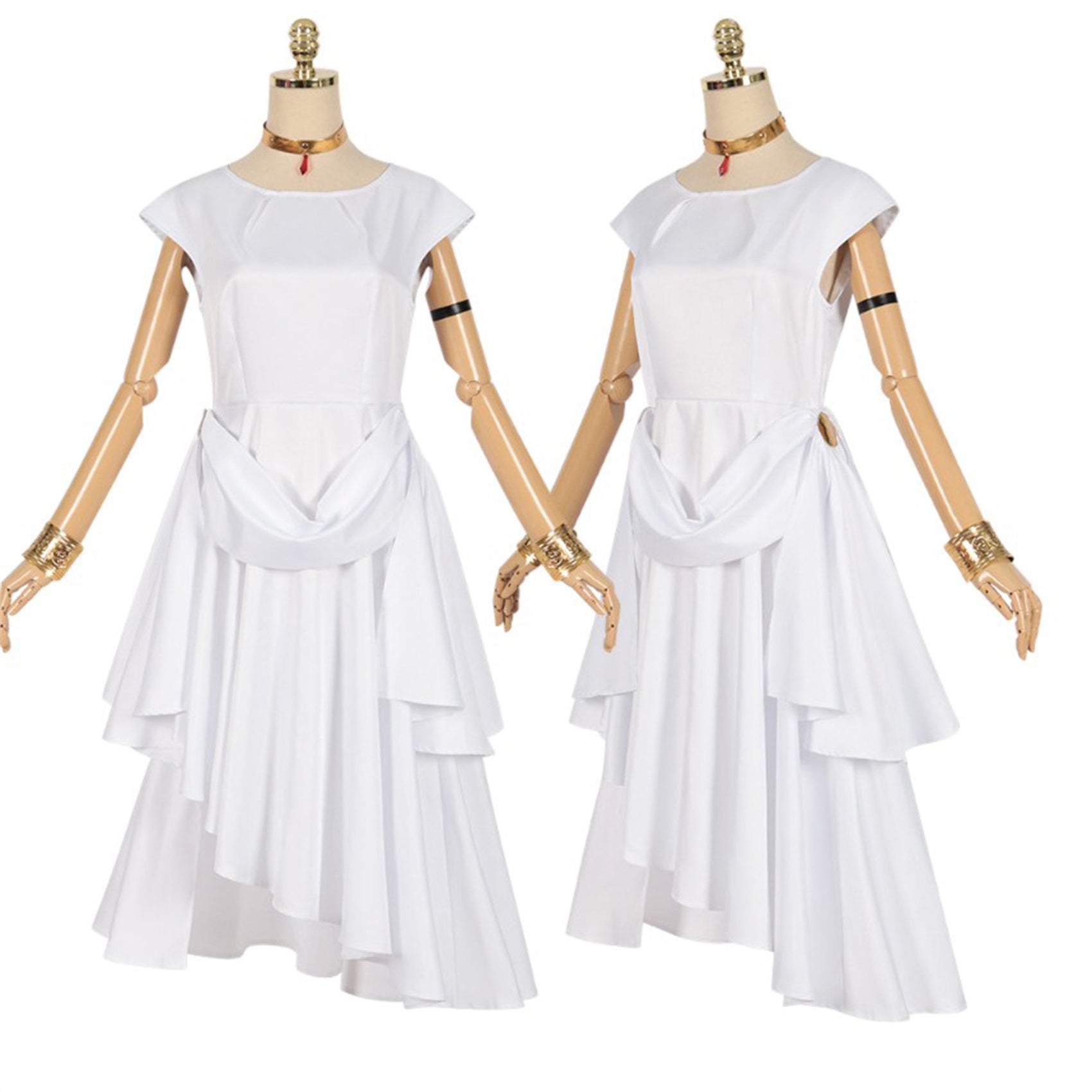 Monenjoy 葬送のフリーレン　魔法使い　魔族　フランメ　コスプレ コスチューム　COS　パーティー 舞台衣装　ハロウィン　感謝祭　コスチューム　変装　ハロウィン　舞台衣装　撮影　コスプレ - Monenjoy