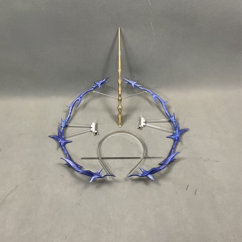 Monenjoy Narushio Cartethyia Cosplay Prop PLA Material Weapon Model Cartethyia Hair Accessory Horn Prop Crown