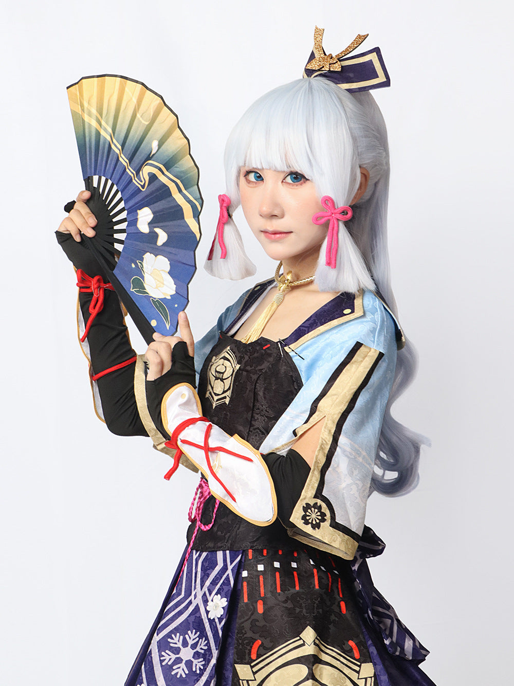 Monenjoy　原神　神里綾華　コスプレ衣装　イベント　仮装　ハロウィン　白鷺の庭　水元素　cosplay　学園祭 - Monenjoy