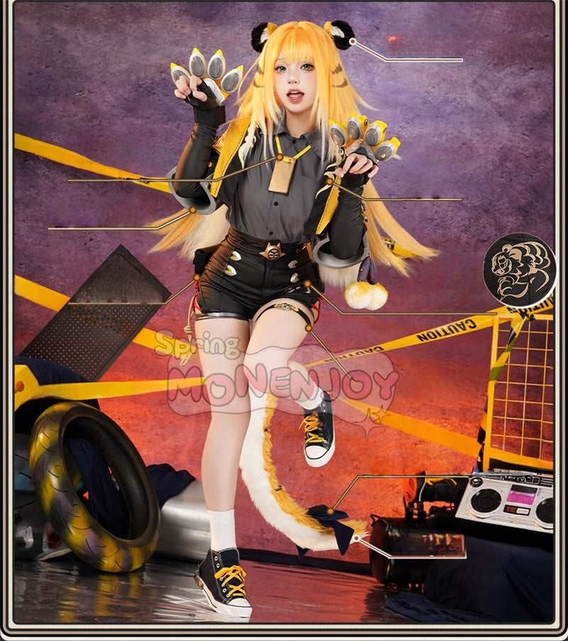 Monenjoy　ゼンレスゾーンゼロ 橘福福 　雲嶽山の門下生　コスプレ衣装 先着3名様限定：爪付き道具 - Monenjoy