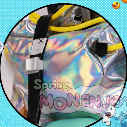 Monenjoy Zenless Zone Zero Yuzuha Ukinami Swimsuit Costume Clear Weather Monster Tanuki 3D Resin Parts + Bag Included Zen Zero/ZZZ Cosplay Costume