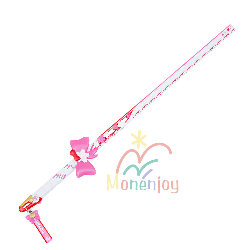 Monenjoy　崩壊スターレイル 緋英　道具　PU材質　100ｃｍ　ピンク色　ひえい 二相楽園　モチーフ武器　コスプレ道具　イベント MONENJOY