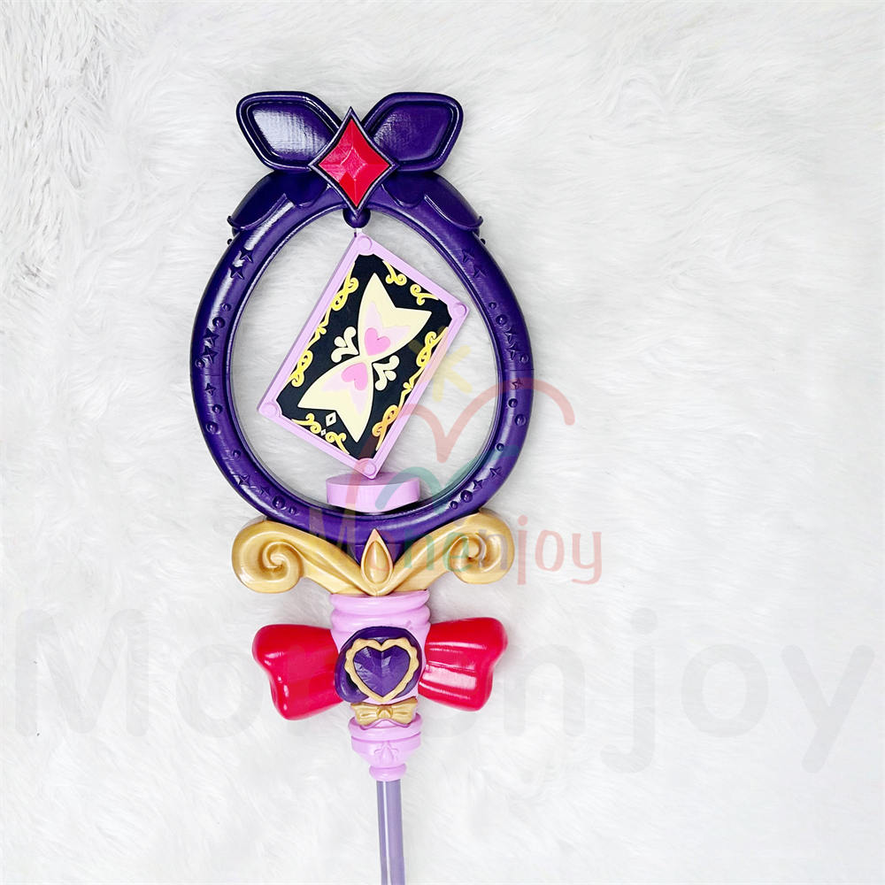 Monenjoy　名探偵プリキュア 森亜 るるか　キュアアルカナ・シャドウ 魔法杖　150cm　コスプレ道具　PLA材質　レプリカ　怪盗団ファントム　ハロウィン MONENJOY