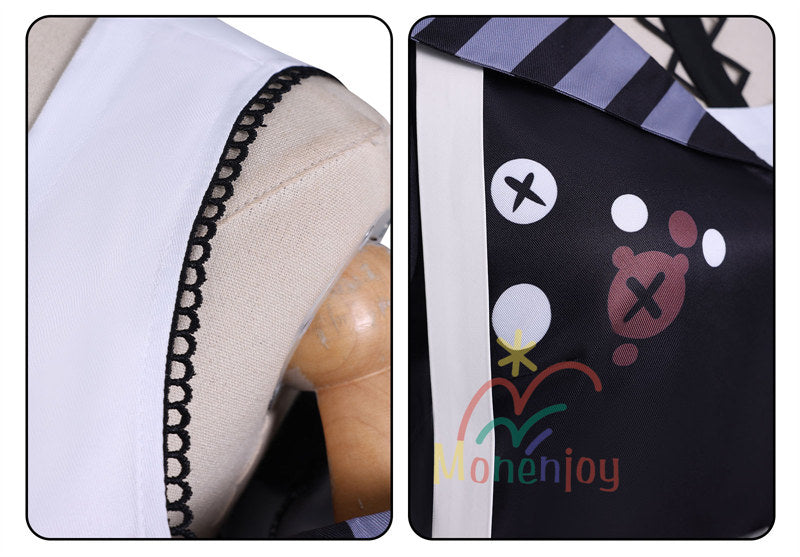 Monenjoy　魔法少女ノ魔女裁判　沢渡ココ　コスプレ衣装　髪飾付　実況者 猫耳のヘッドフォン　孤独な配信者　翼＋ぬいぐるみ付　ワンピース　仮装　イベント　