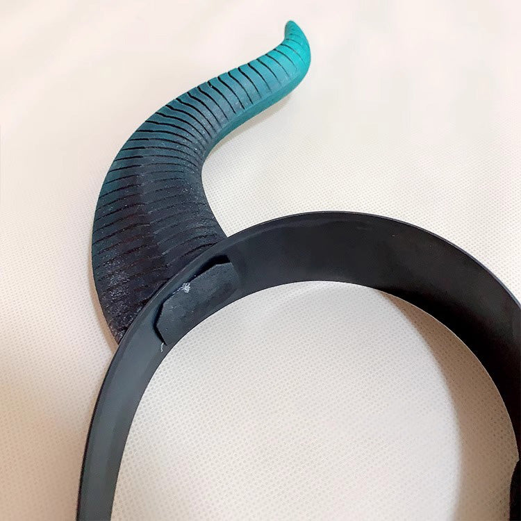 Monenjoy ツイステ コスプレ道具　マレウスの角 ドラゴン 髪飾り ツノ カチューシャ PU製　マレウス・ドラコニア 撮影道具　コスチューム　イベント　仮装　ハロウィン　学園祭　 - Monenjoy