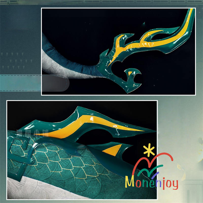 Monenjoy　崩壊スターレイル　丹恒騰荒　コスプレ衣装　龍尻尾付　手甲＋角贈り　とうこう　コスチューム　イベント　