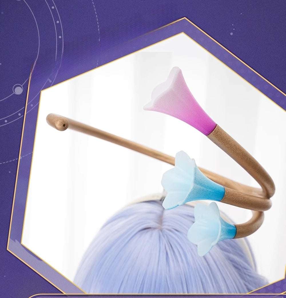 Monenjoy 崩壊スターレイル ロビン 洋服　礼服　コスプレ衣装　ワンピース　豪華3ｄアクセサリー　道具＋ウィッグ追加購入可能 - Monenjoy