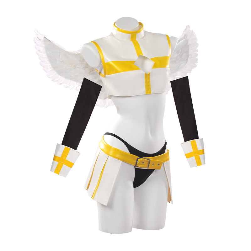 Monenjoy　2.5次元の 誘惑 リリサ 天乃リリサ 橘美花莉　乃愛 喜咲アリア 　翼付　コスプレ衣装　舞台服　コスチューム　