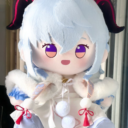 Monenjoy 原神 甘雨 　綿人形 40cm プレゼント　 抱き枕型 アクセサリー　着せ替え可能　完全受注生産　中国輸入ハンドメイド品 かんう