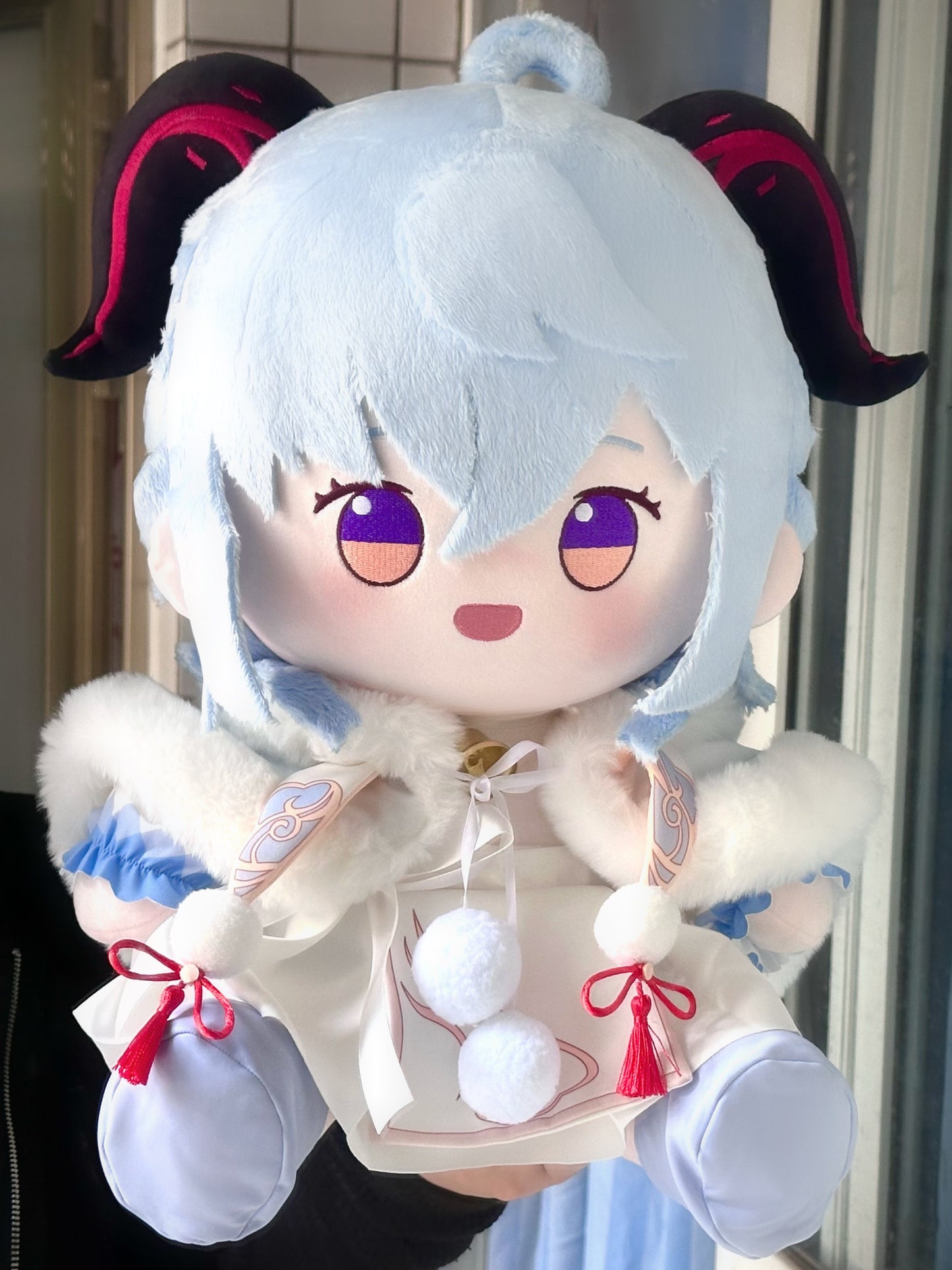 Genshin Impact Ganyu Cotton Doll, 40cm, Body Pillow Style, Gift, Accessories, Dress-Up, Made-to-Order, Handmade in China 