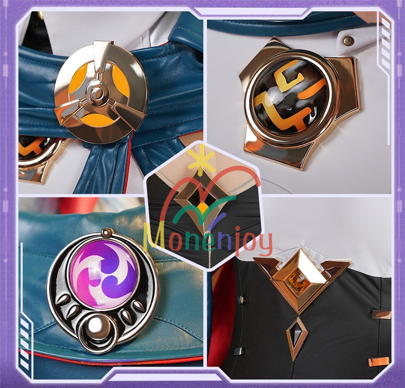 納品一掃セール！売り切れ次第終了 Monenjoy  原神 イネファ コスプレ衣装　Ineffa ロボット　イヤホーン＋帽子＋腿カバー付　 完全再現コスプレ 新星の駆動 ロボ娘 ハロウィン