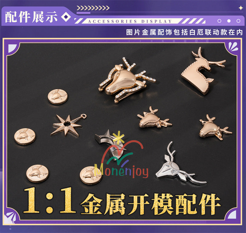 Monenjoy　崩壊スターレイル 　ラッキンコーヒー　コラボカフェ　ファイノン　キャストリス　日常服　コスチューム　 コスプレ衣装 日常服×コスプレ兼用 通常服　 高品質生地　イベント　印象服