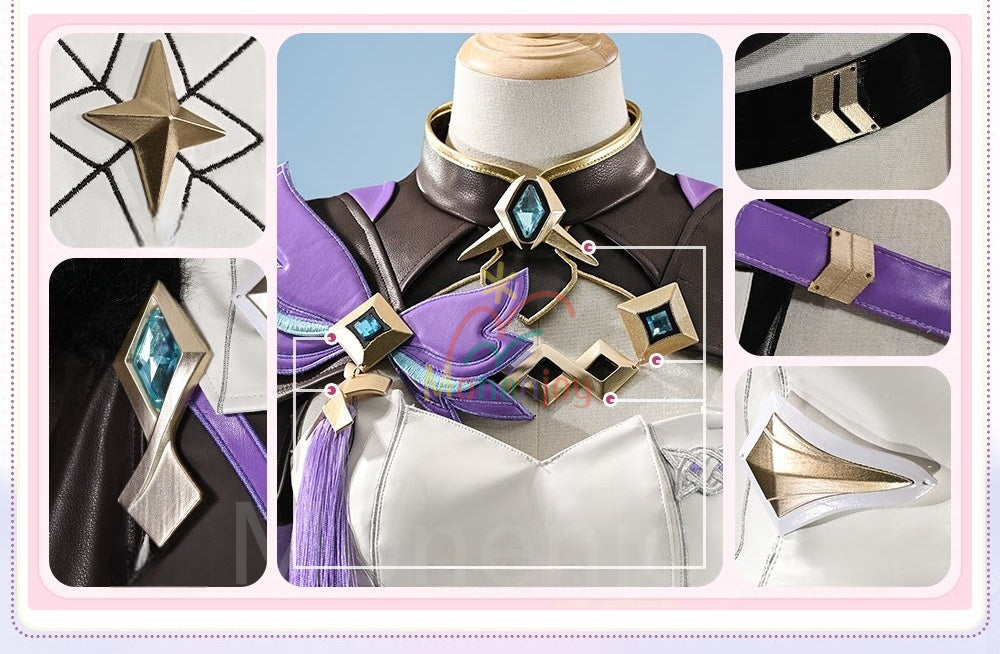 Monenjoy　崩壊3rd エリシア コスプレ衣装　3d樹脂製パーツ　Elysia ピンクの妖精さん コスチューム　異能タイプの物理　仮装 MONENJOY