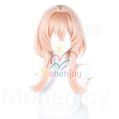Monenjoy　原神　リンネア　ウィッグ　カツラ　コスプレ道具　付け毛のポニーテール　耐熱ウィッグ　2種類カラー MONENJOY