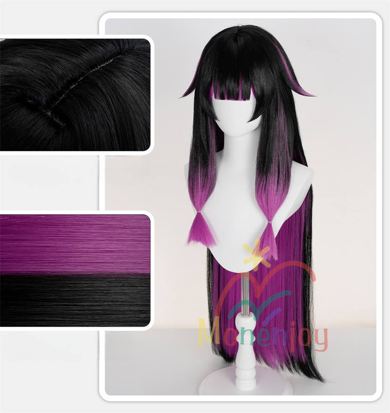 Monenjoy 原神 コロンビーナ　ウィッグ　長100cm　少女　月の少女　カツラ　アクセサリー　鬘　