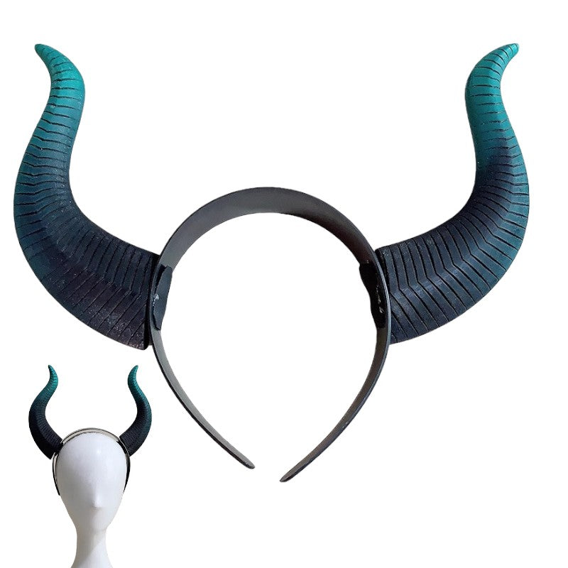 Monenjoy ツイステ コスプレ道具　マレウスの角 ドラゴン 髪飾り ツノ カチューシャ PU製　マレウス・ドラコニア 撮影道具　コスチューム　イベント　仮装　ハロウィン　学園祭　 - Monenjoy