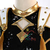 Monenjoy KPOP Girls! Demon Hunters Rumi Mila Zoe Cosplay Costume Stage Clothes Black Sparkly Live Clothes KPop Demon Hunters