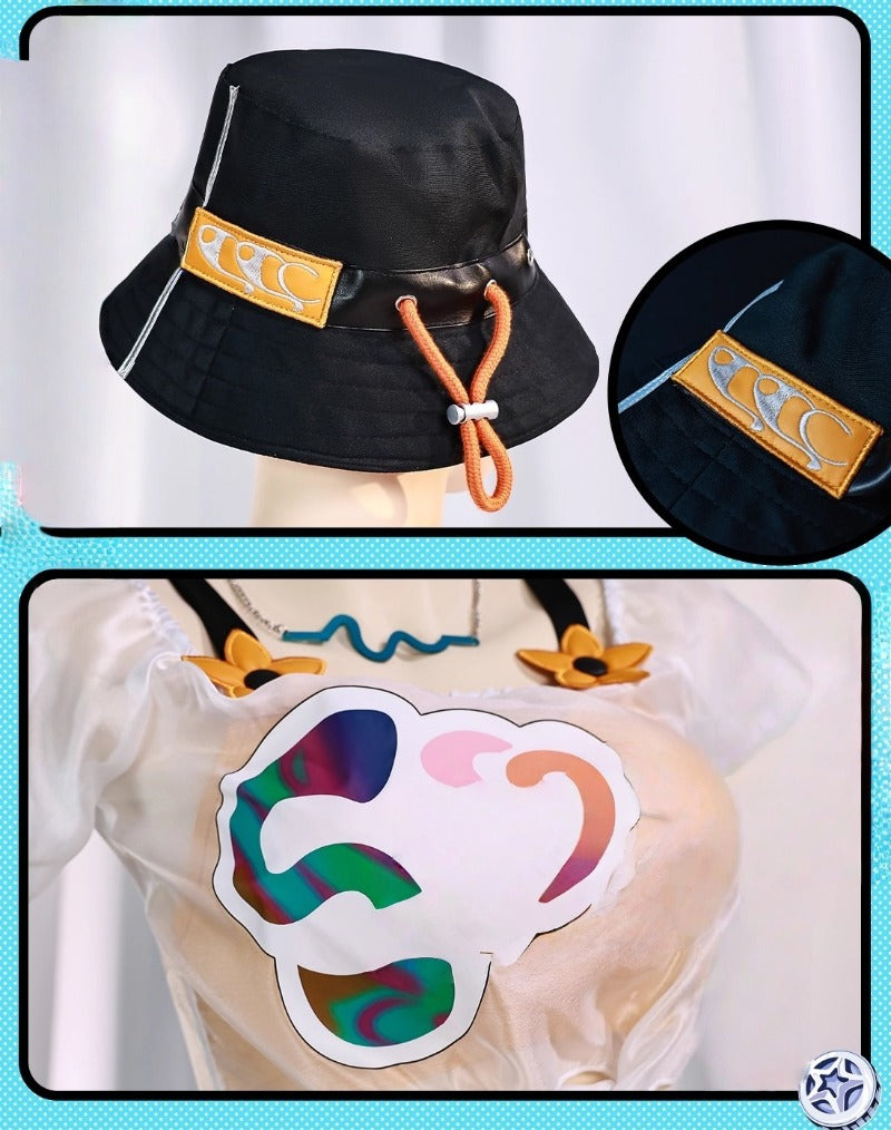 限定在庫、完売次第終了Monenjoy ゼンレスゾーンゼロ リン 夏色ブルースカイ　コスプレ衣装　 バケットハット 水着 コスチュームセット  おしゃれ グッズ おしゃれ アニメ cosplay ゼンゼロ