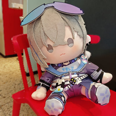 Monenjoy 崩壊スターレイル 銀狼 ぬいぐるみ　ぎんろう 着せ替え可能　綿人形 40cm　ぬいぐるみ　（座り姿勢タイプ） 同人ハンドメイドドール【予約販売・ロット別発送】 中国輸入品
