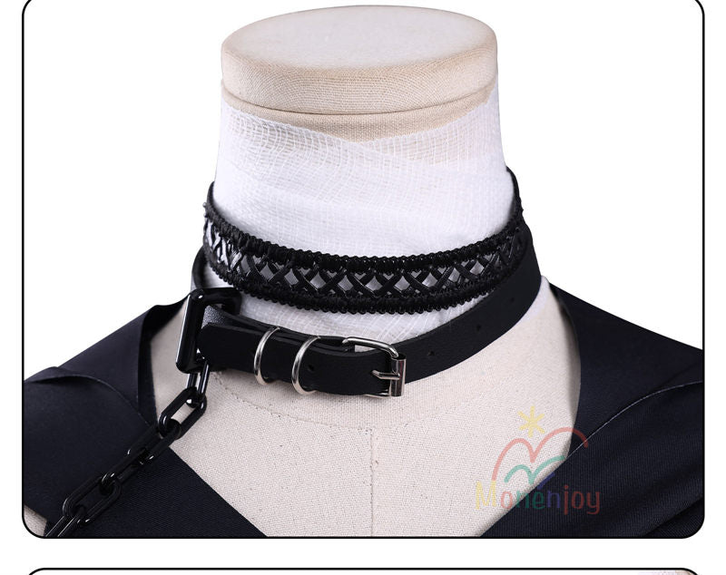 Monenjoy　 魔法少女ノ魔女裁判　紫藤アリサコスプレ衣装　囚人番号666　コスチューム　イベント　ドレス