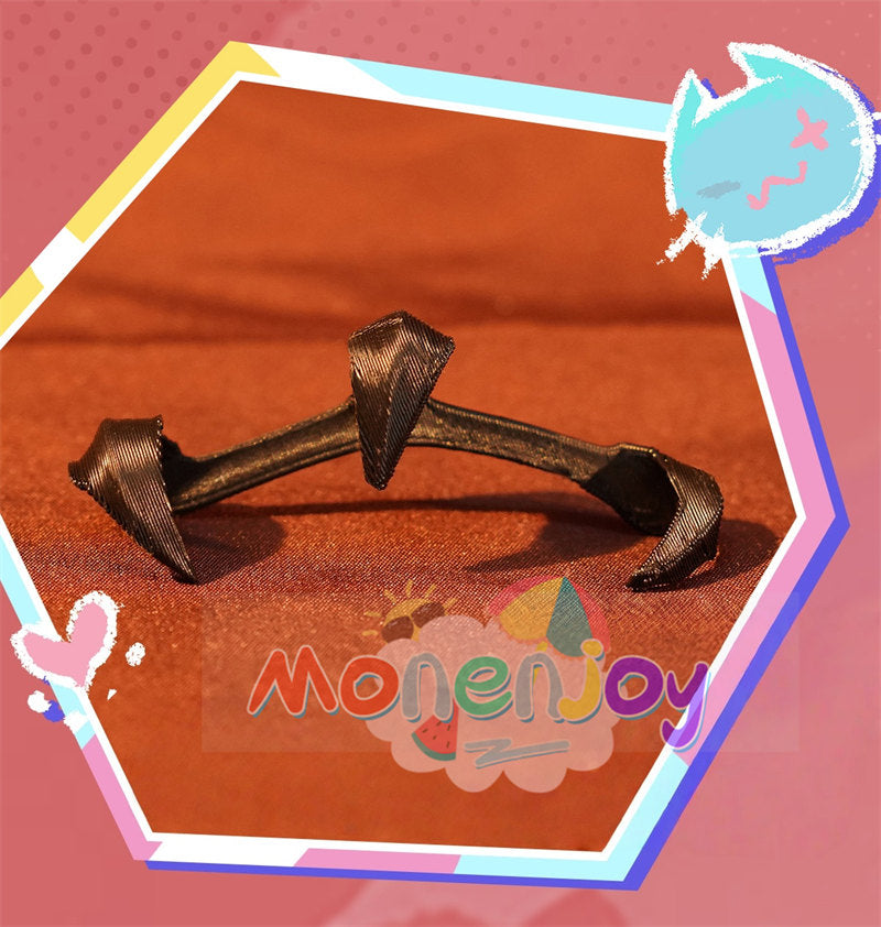 Monenjoy　原神　ヤフォダ　コスプレ　金属製神の目　ナド・クライ編　風元素　月の輪　PU手甲付　コスプレ衣装　金属製パーツ　コスチューム　27個大セット　ハロウィン