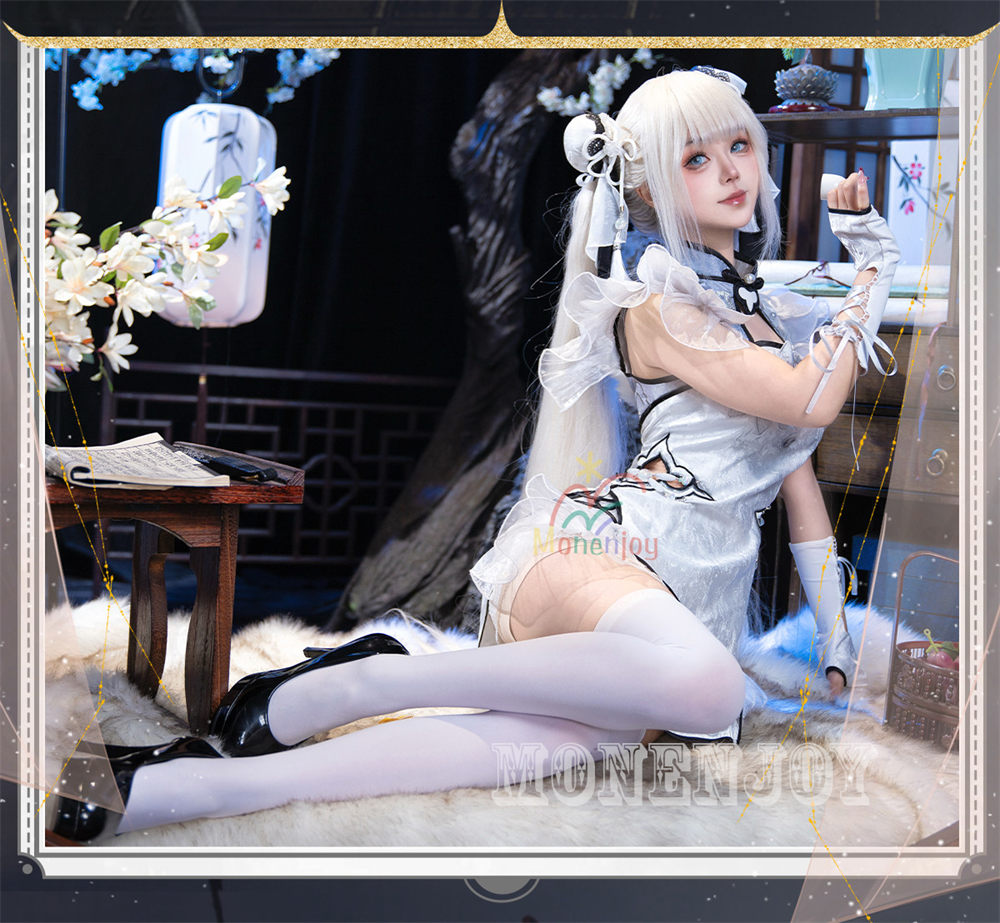 Monenjoy　NARAKA:BLADEPOINT　玉雪の心　殷紫萍　コスプレ衣装　ドレス　 武者　 コスチューム MONENJOY