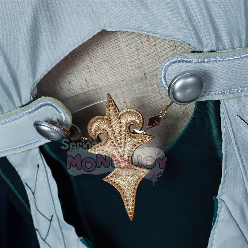 Monenjoy 鳴潮 シャコンヌ コスプレ衣装　緑色ドレス+パンツ+ヘッドドレス付属 ゲームカラー完全再現 ブーツ別売